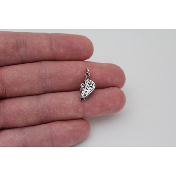 Sterling Silver Oxidized Camper Charm - Picture 2 of 5